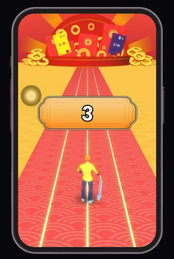 Sim Runner：互動小遊戲獲客