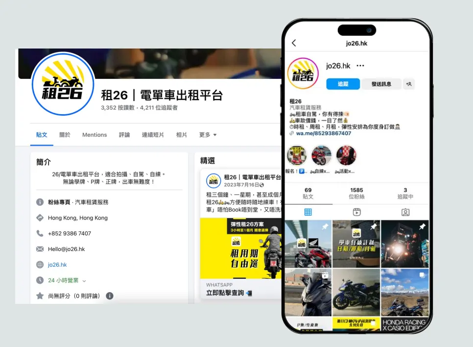 租26：由零打造全港最大電單車租用平台